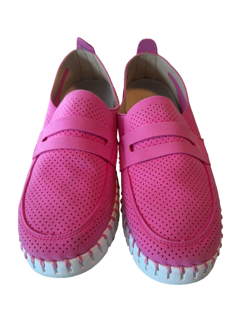 Isle Jacobsen Hornbaek Loafers In Pink Size 7.5